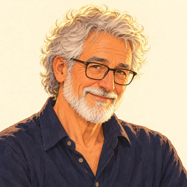 Illustrated portrait of Arthur, our fictional example character.
